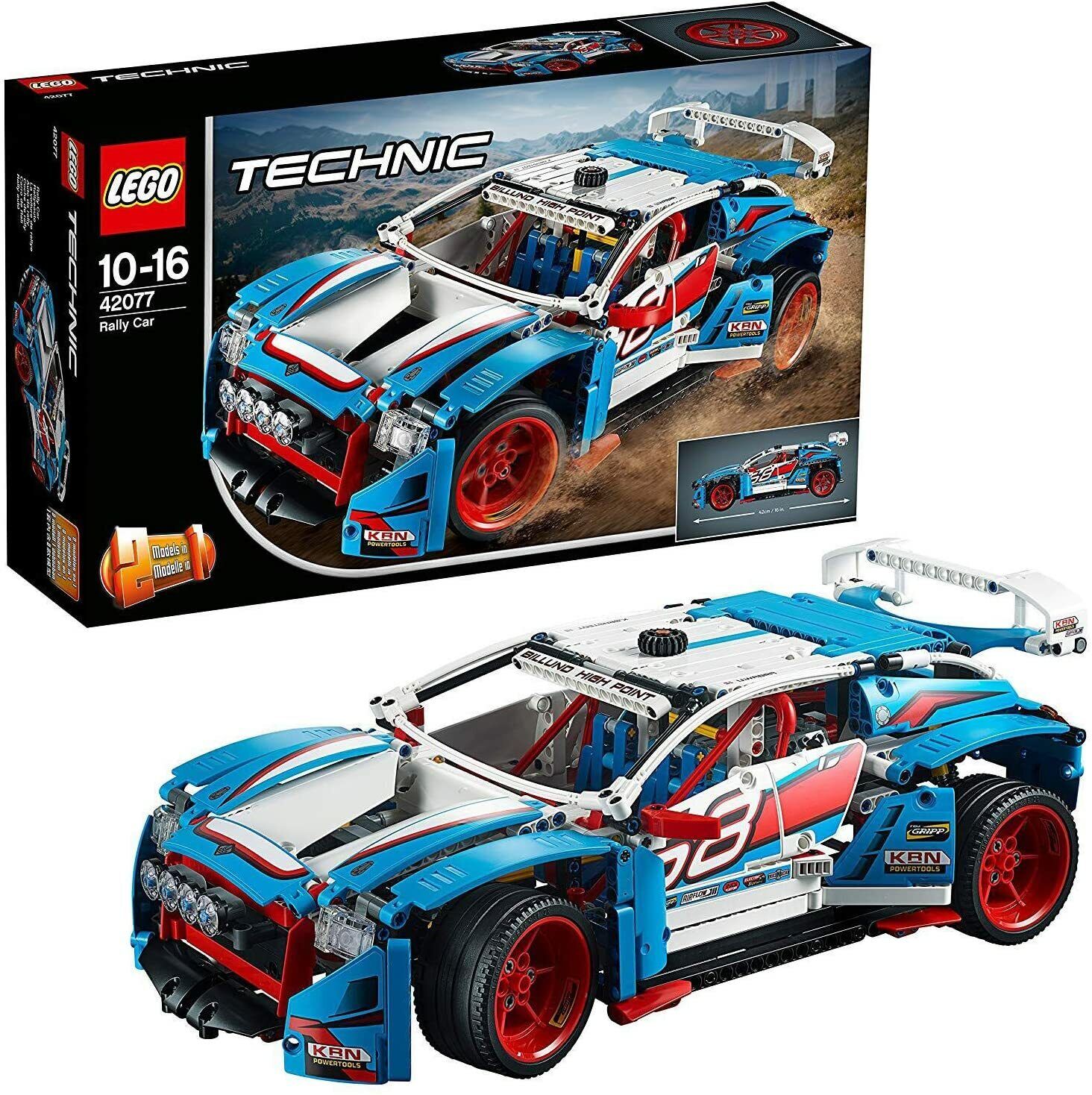 LEGO TECHNIC 2 IN 1 FUORI PRODUZIONE - AUTO DA RALLY CAR   AGE 10-16   ART 42077