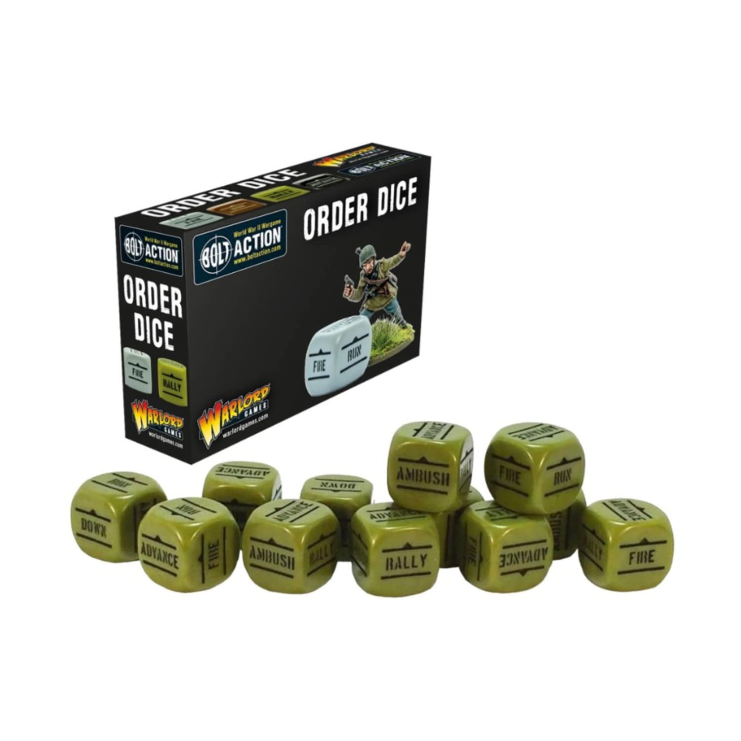 Bolt Action: Orders Dice pack - Green