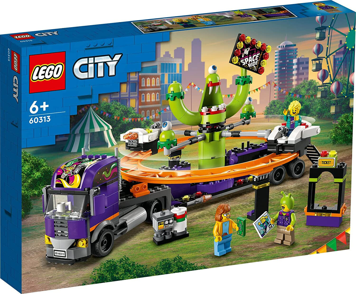 Originale LEGO City 60313 Montagna Russa Spaziale Mobile