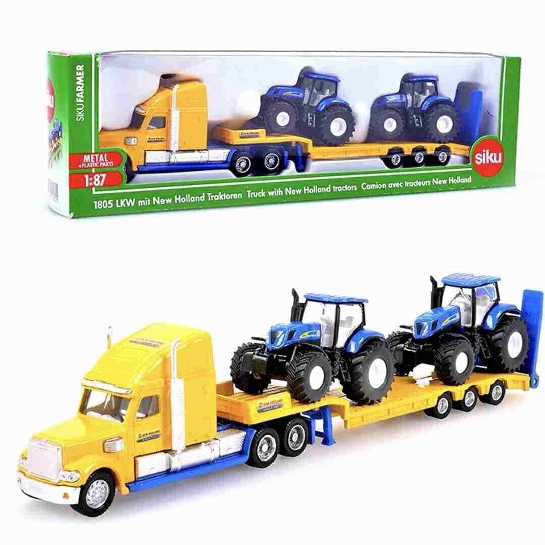 SIKU - 1805 LKW  CON TRATTORE NEW HOLLAND - Scala 1/81 #1