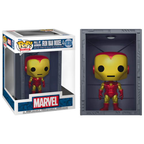 Hall Of Armor Iron Man Model 4 POP Deluxe #1036 Vinyl Figure FUNKO