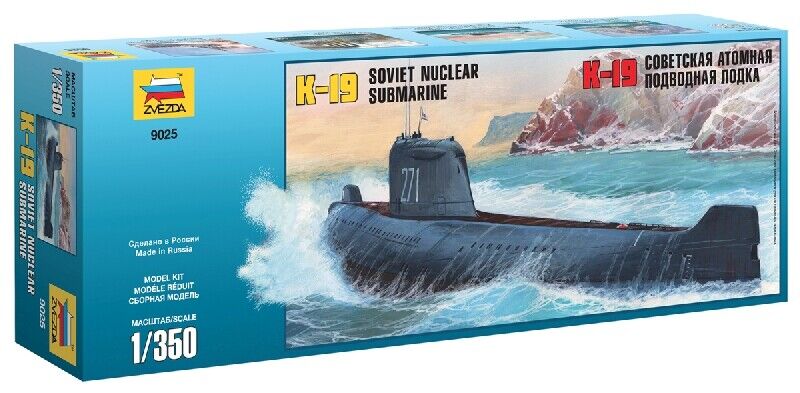 1:350 Zvezda K-19 Sov.Nuclear Submarine Kit ZS9025 Modellino