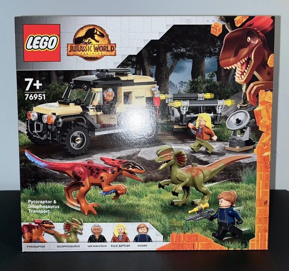 76951 LEGO® Jurassic Word - Trasporto del Piroraptor e del Dilofosauro