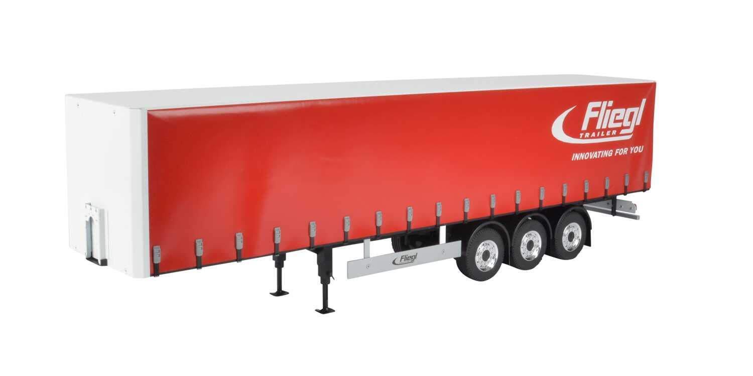 Carson Carson-500907235 500907235 3 Assi Fliegl Megarunner telone (Rosso), Camio