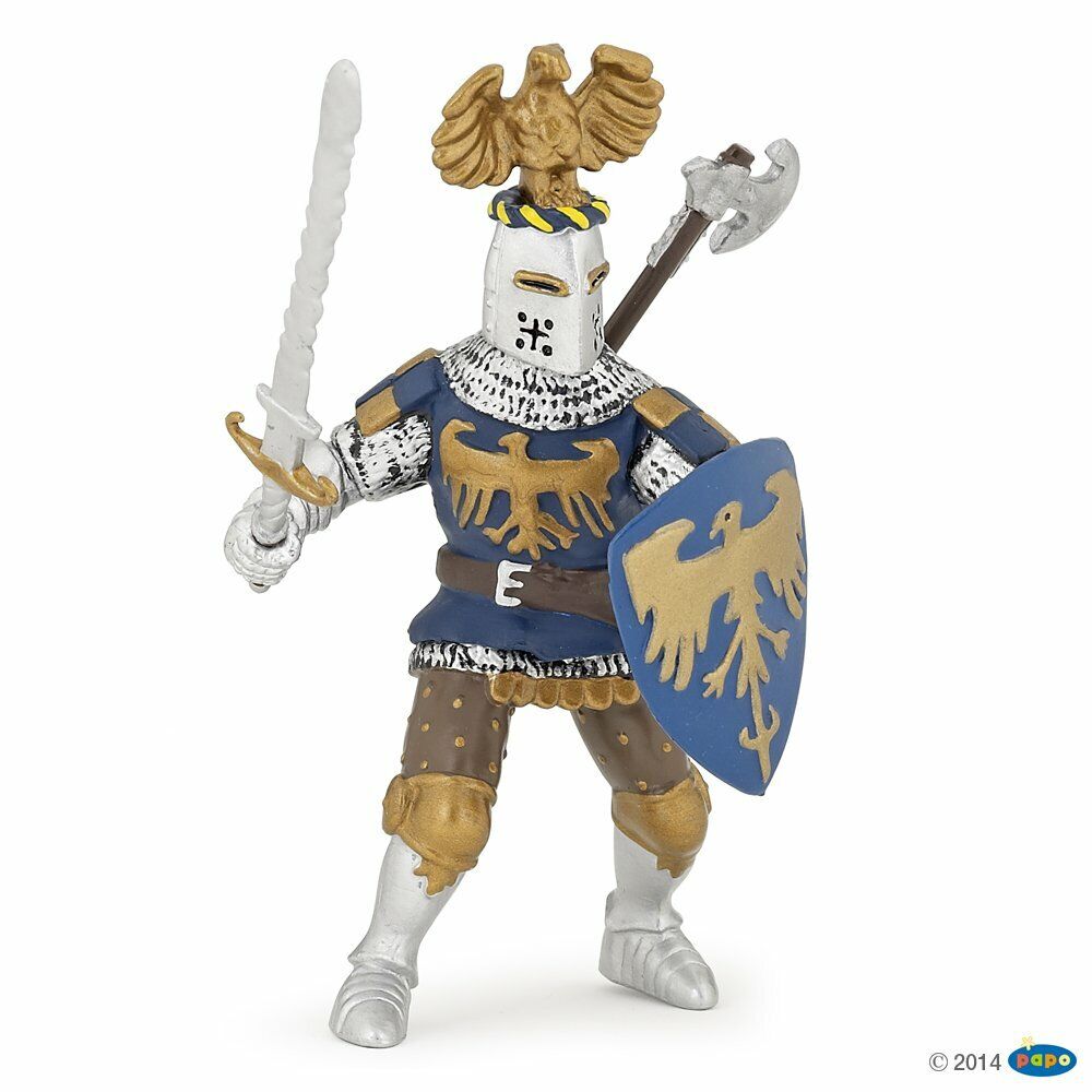 Papo "Cavaliere Con Crest" Figura, Blu