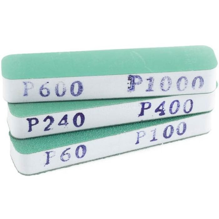 Vallejo - Set di 3 Levigatrici Flessibili - Flexi Sanders Dual-Grit (90x19x12 mm