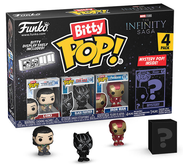 FUNKO BITTY POP 4 Pack Marvel Infinity Saga Loki Vinyl Figure FUNKO
