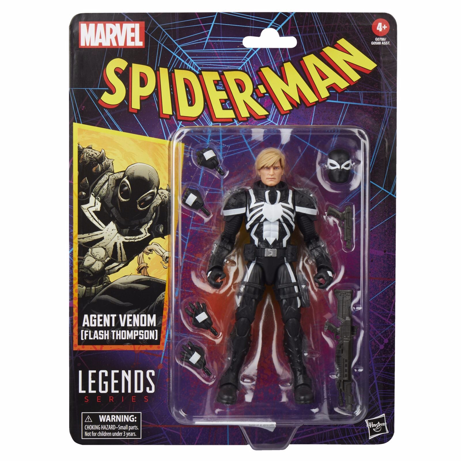 AGENT VENOM SPIDER-MAN - HASBRO - MARVEL LEGENDS VINTAGE - ACTION FIGURE