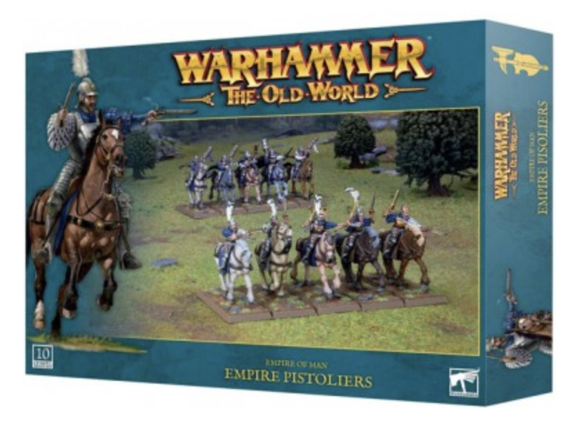 EMPIRE PISTOLIERS set di miniature EMPIRE OF MAN warhammer THE OLD WORLD età 12+