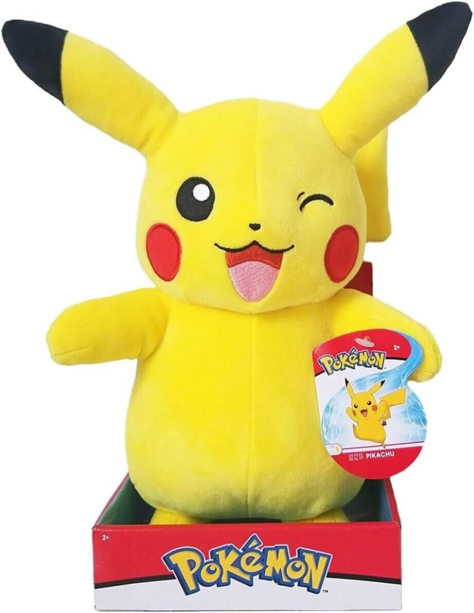 Pokémon Pikachu - Plush Figure Unisex Pupazzi Imbottiti Giallo 100% Poliestere