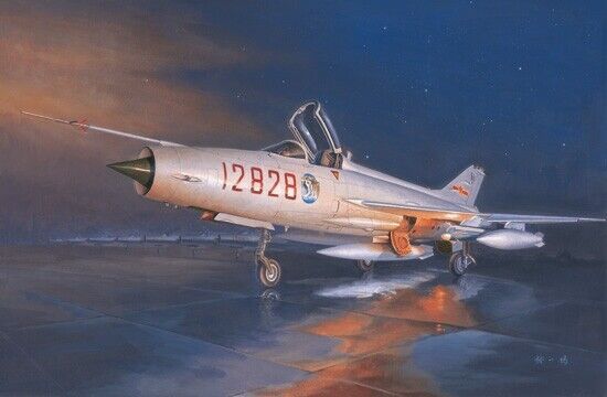 J-7g Chinese Fighter 1:48 Plastic Model Kit TRUMPETER