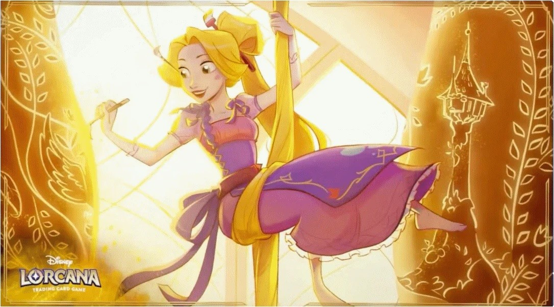 TAPPETINO set 4 RAPUNZEL playmat LORCANA ravensburger IL RITORNO DI URSULA