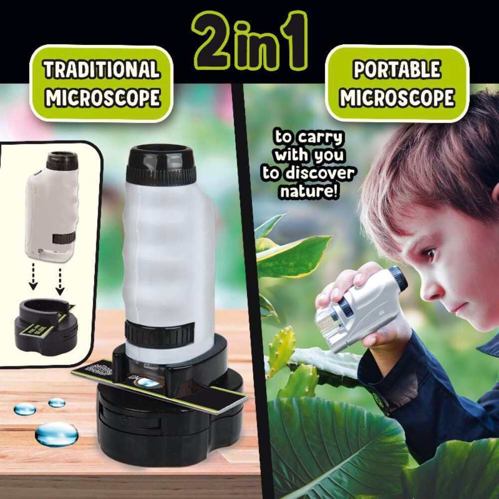 Lisciani Giochi, Micro-Microscopio Portatile con Luce