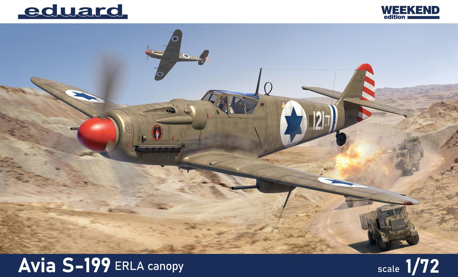 EDUARD 7472 MODELLO AEREO AVIA S-199 ERLA CANOPY 1/72