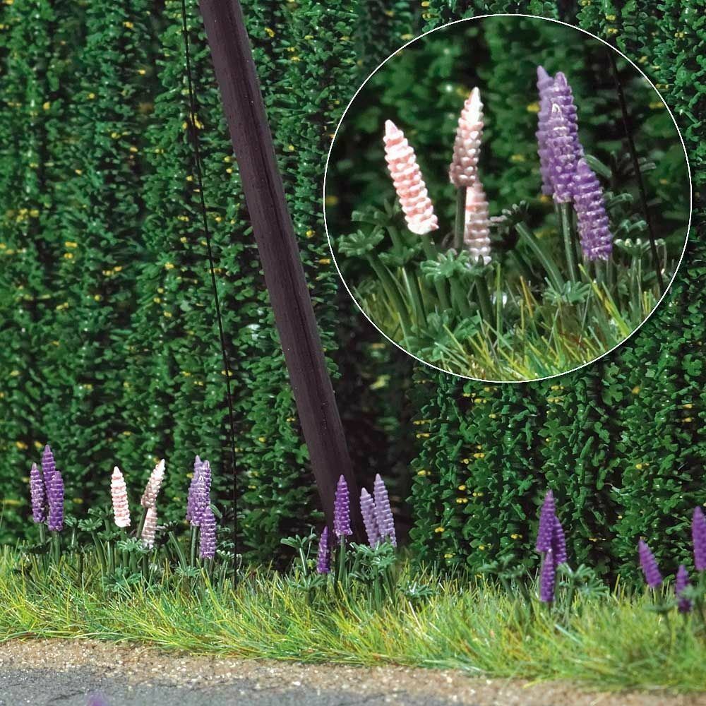 Oo / Ho Fields Scenario - Wild Lupin Piante (50 Fiori) - Busch 1217