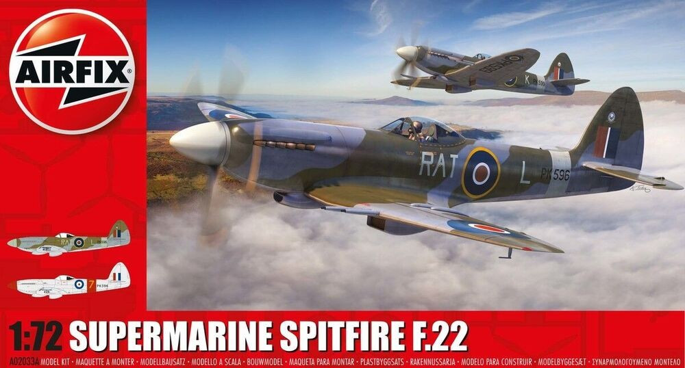AIRFIX A02033A MODELLO SUPERMARINE SPITFIRE F.22 1/72