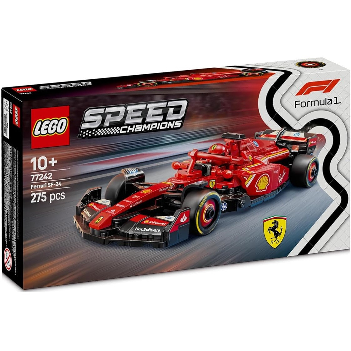 Lego Speed Champions Ferrari F1 Sf-24 77242 Modellino Auto Formula 1 Costruzione