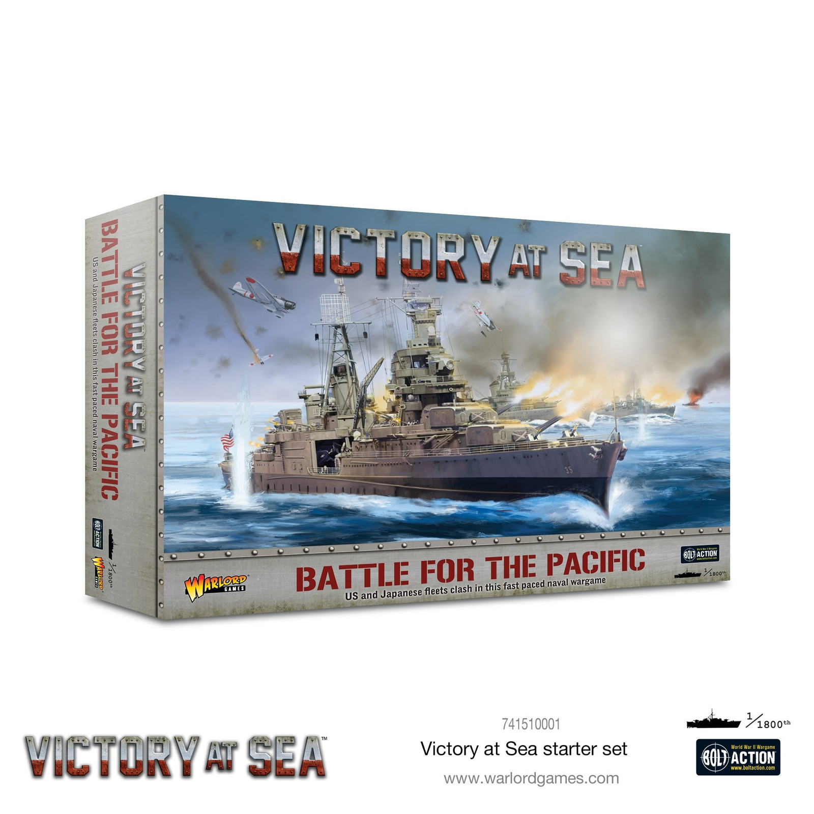 BATTLE FOR THE PACIFIC - Victory at sea Starter Set Navy war battles miniature W