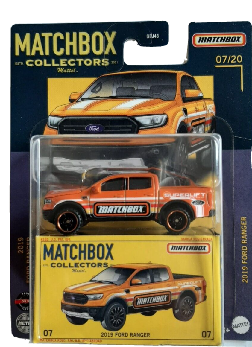 MATCHBOX  MBX COLLECTORS 07 2019 FORD RANGER VEICOLI PREMIUM #HW105