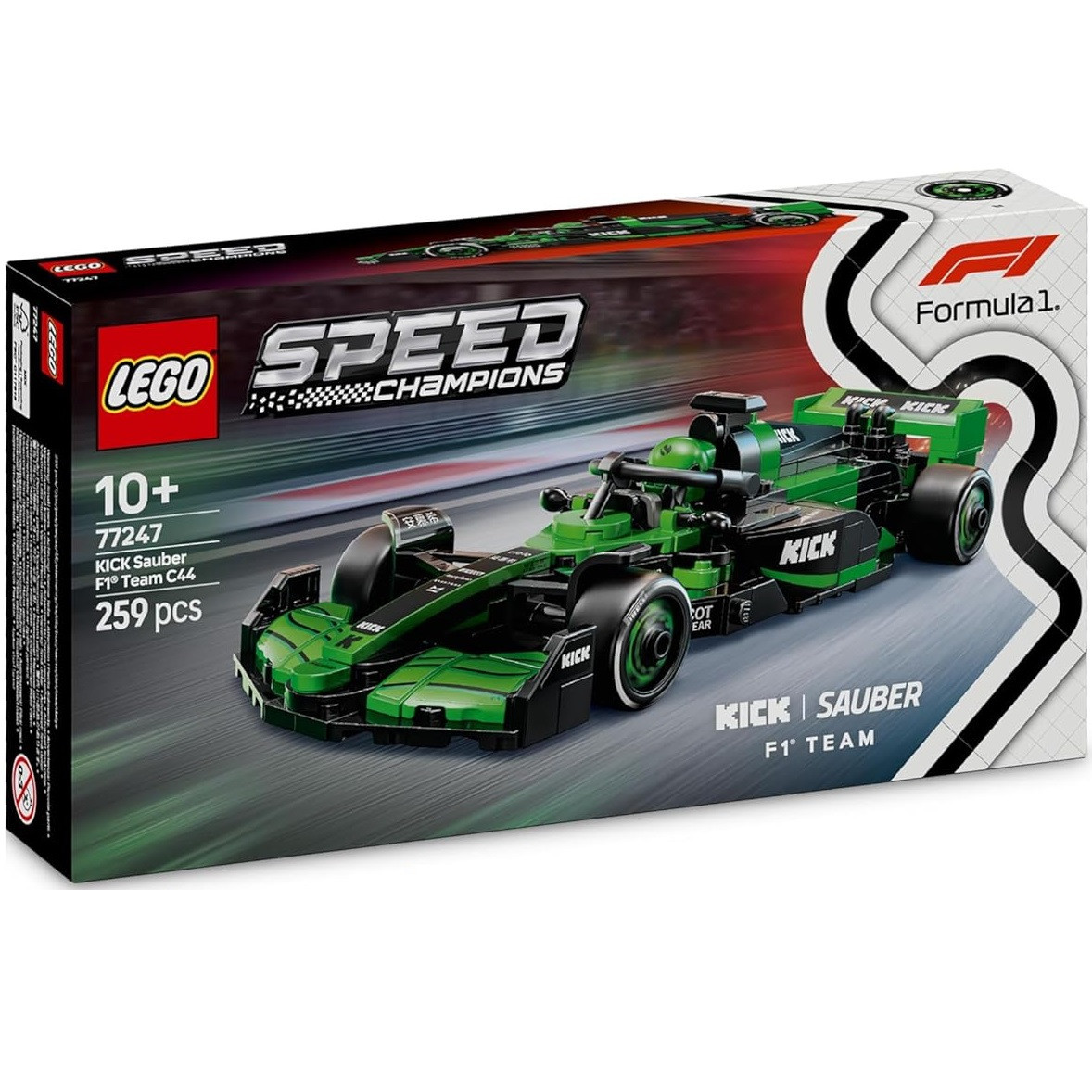 Lego Speed Champions KICK Sauber F1 77247 Modellino Auto Formula 1 Costruzioni