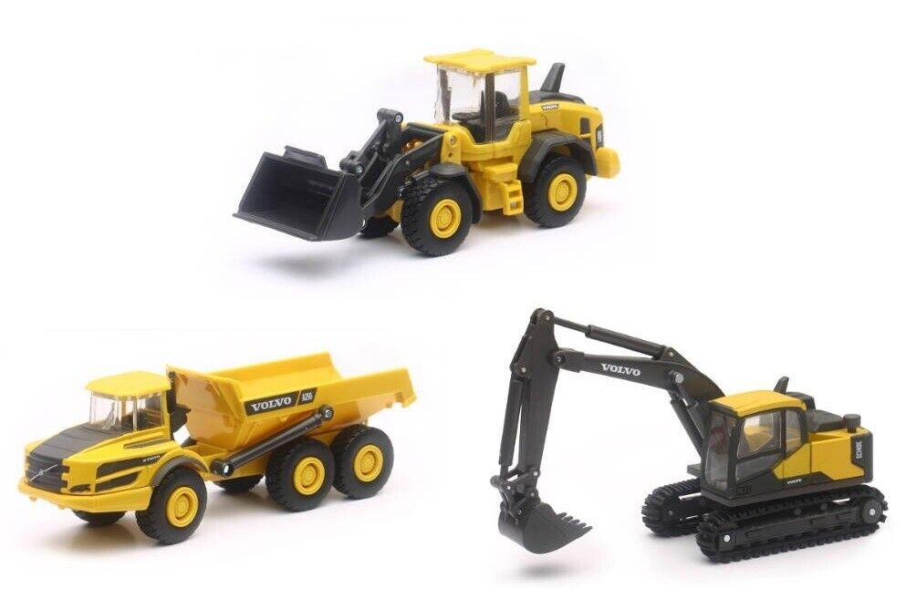 NEWRAY - Set di 3 macchine edili VOLVO -  - NEW32095