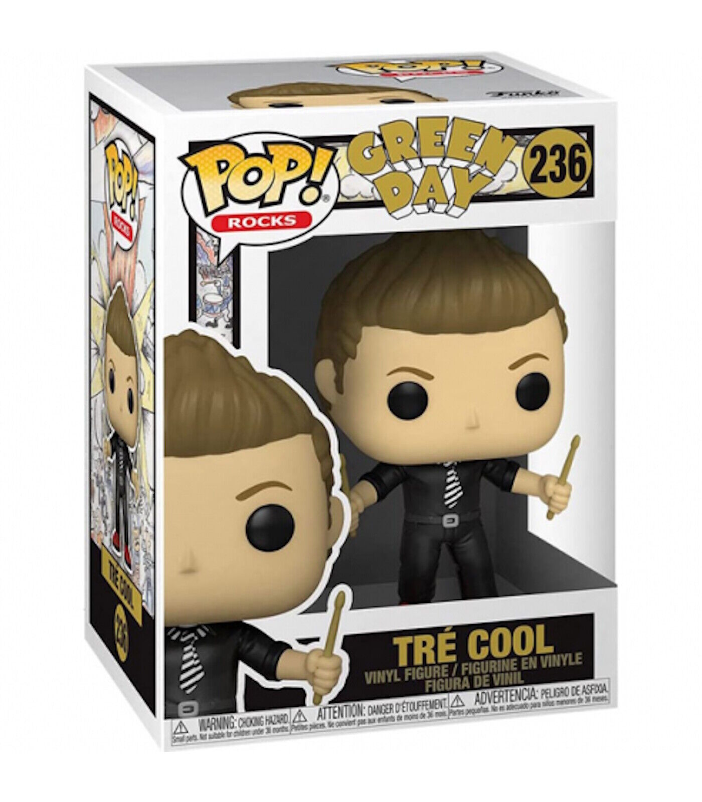 Funko Pop! Rocks - Green Day 236 - Tré Cool - Vinyl Figure