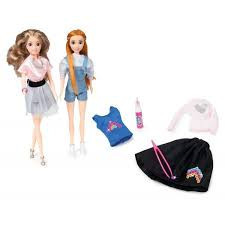 100075 COPPIA BAMBOLE FASHION MAGGIE E BIANCA