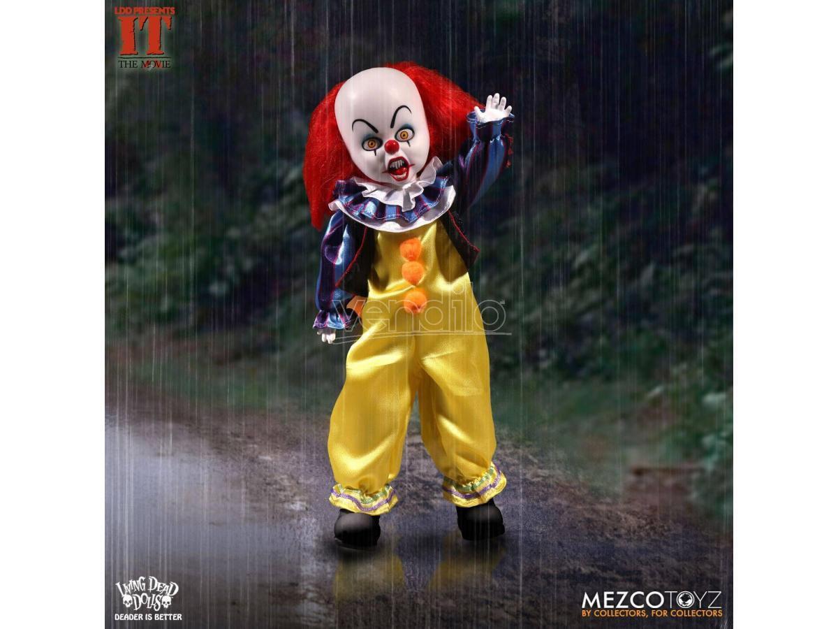 It Living Dead Dolls Bambola Pennywise 25 Cm Mezco Toys