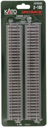 KATO Ho Gauge Dritto Linea 246mm 4 Pezzi 2-150 Modello Binari Forniture Nuovo