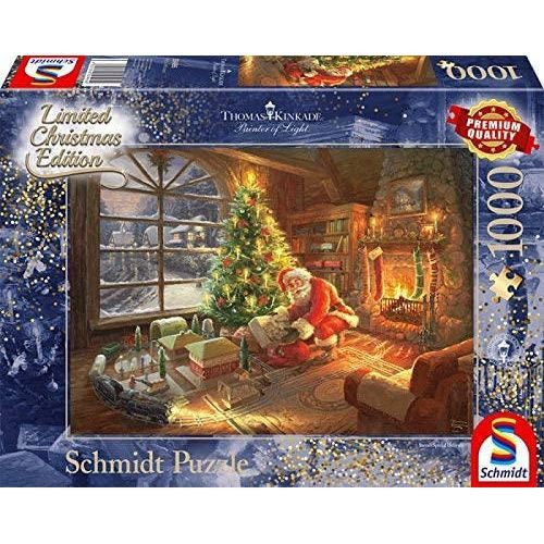 Schmidt SMT59495 Puzzle da 1000 Pezzi - Thomas Kinkade: Babbo Natale Porta i Don