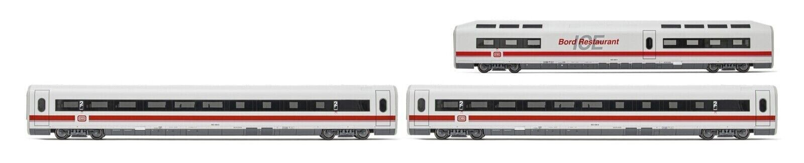 LIMA EXPERT HL4674 set di 3 carrozze aggiuntive ICE BR 401, livrea bianca/rossa,