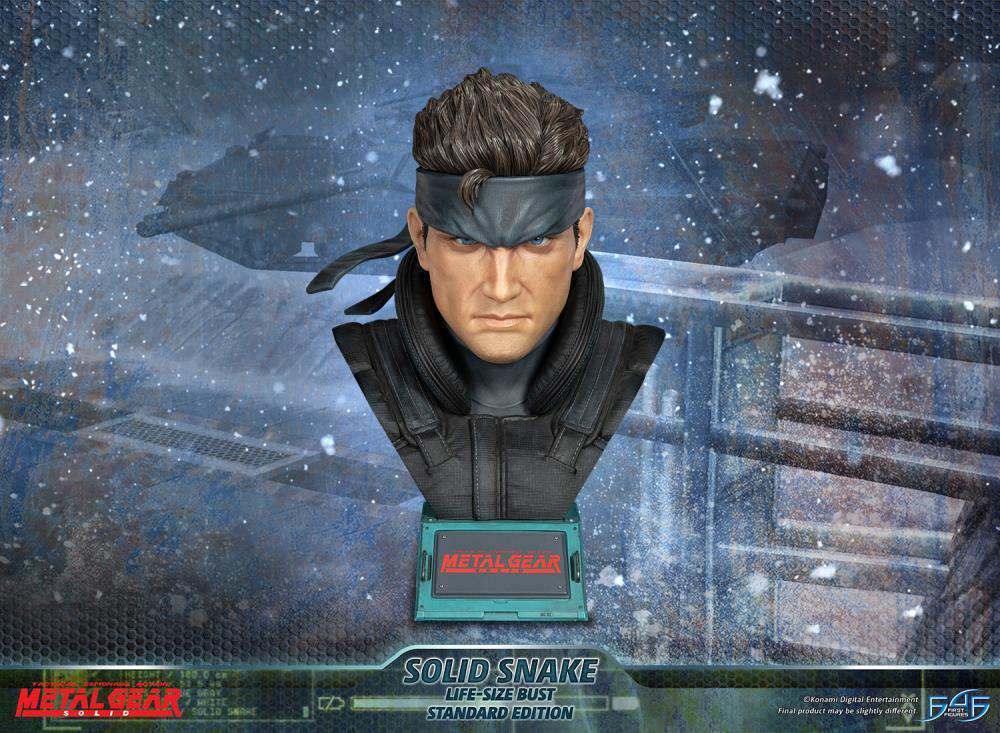Metal Gear Solid Solid Snake Life Size Bust FIRST4FIGURES