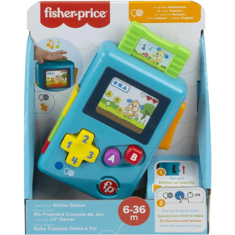 Fisher-Price - Baby Console Gioca e Vai, Finta Console con Luci e Suoni, Gioco D