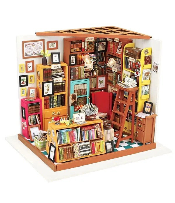 SAM'S STUDY lo studio di sam ROBOTIME in legno DIY HOUSE miniatura CASA da monta