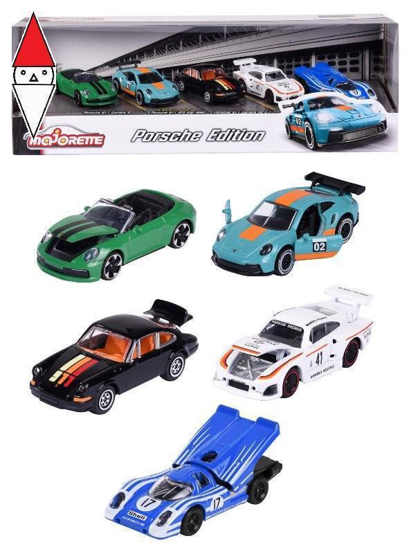 MODELLINO SIMBA MAJORETTE PORSCHE MOTORSPORT GIFT PACK 5 PZ