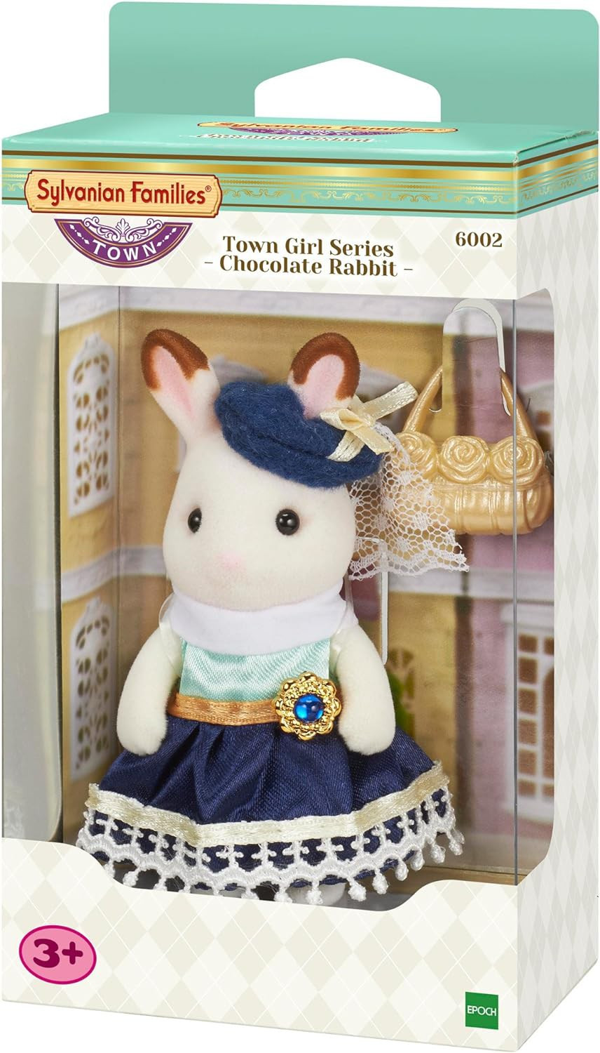 Figura SORELLA CONIGLIO CIOCCOLATO Town Girls SYLVANIAN FAMILIES Epoch 6002