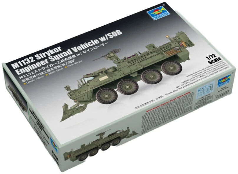 Trumpeter 07456 M1132 Stryker Engineer Squad Vehicle w/SOB Kit Montaggio 1/72