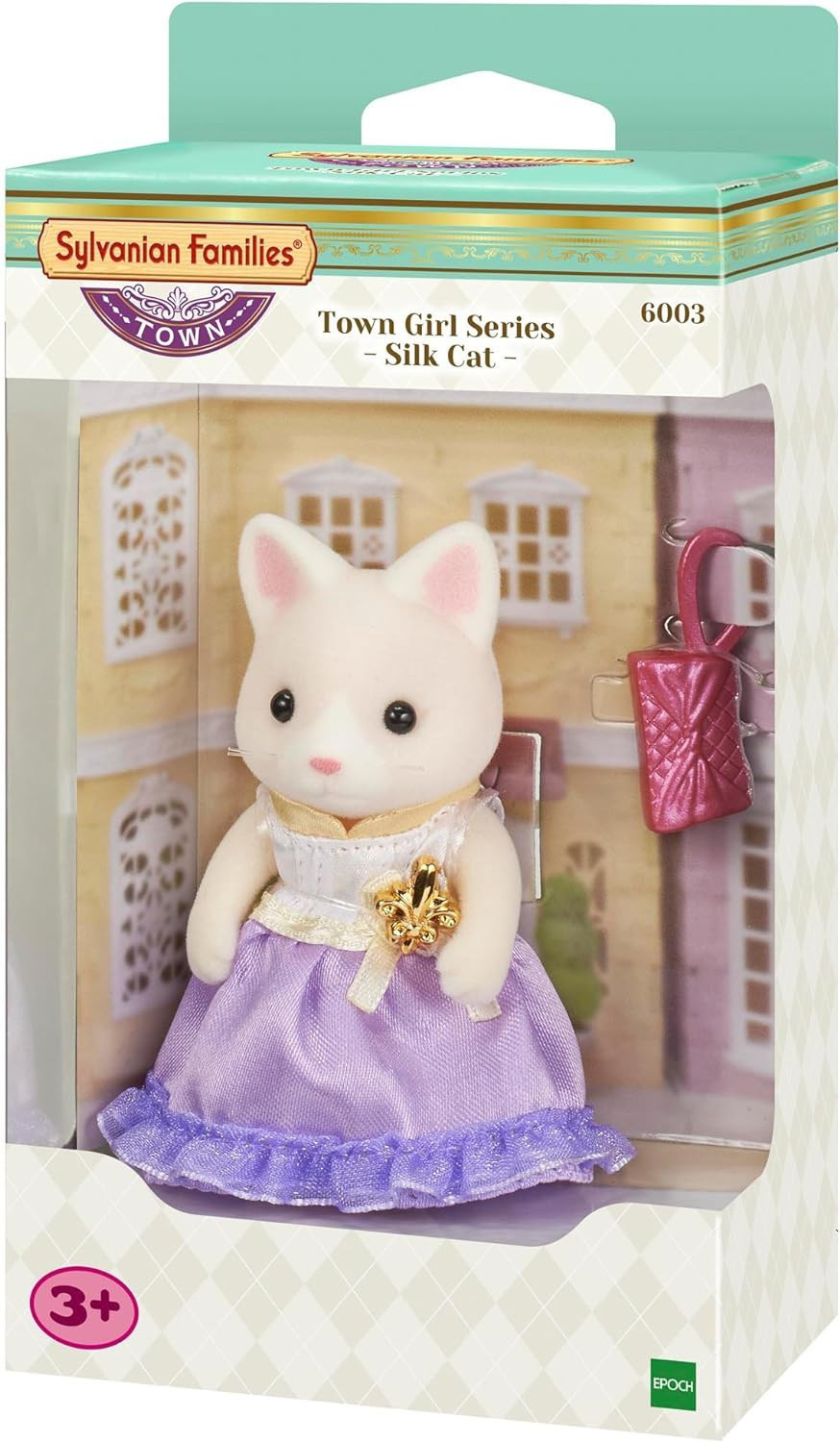 SYLVANIAN Figura GATTINA SETA SORELLA Maggiore Town Girls FAMILIES Epoch 6003