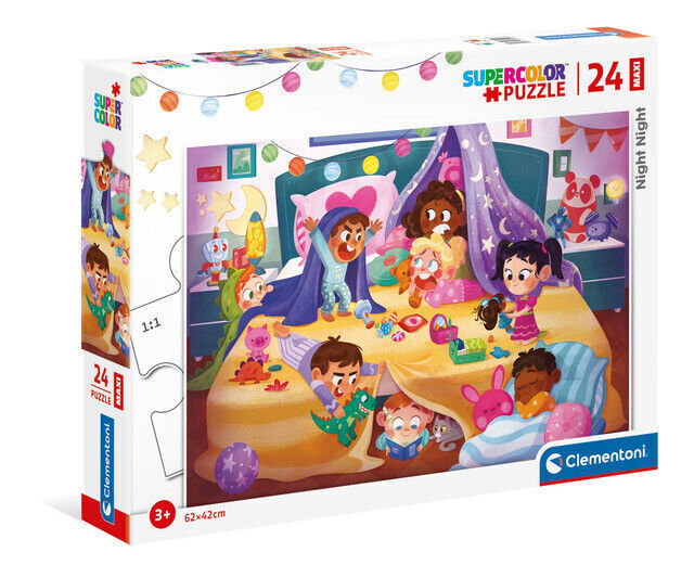 Puzzle maxi 24 elementy. Supercolor. Nocna pora
