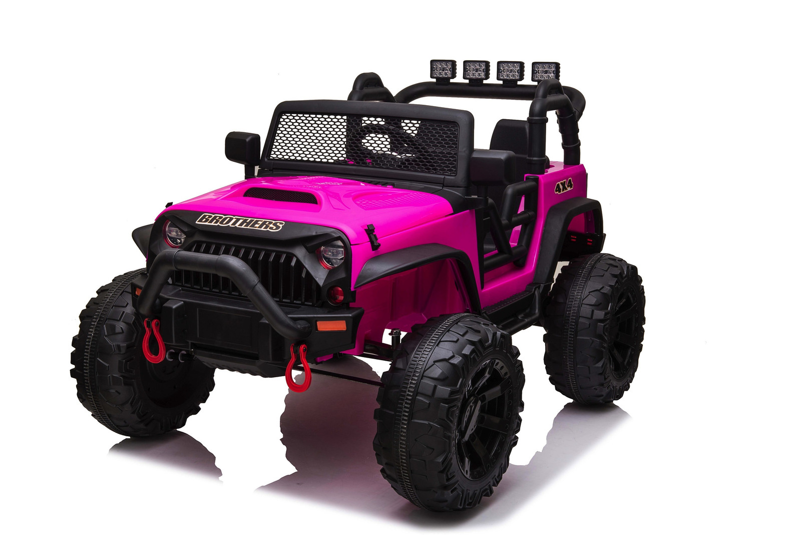 Auto Macchina Elettrica Fuoristrada Big Adventure 24V Rosa per Bambini 2 Posti F