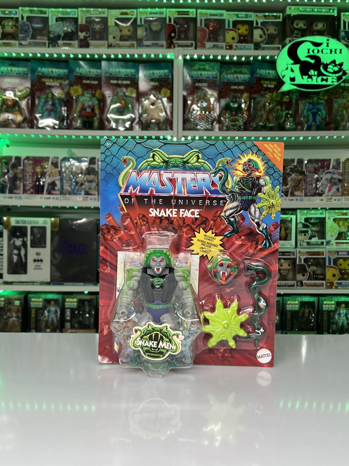 Mattel Masters of the universe origins Snake Face
