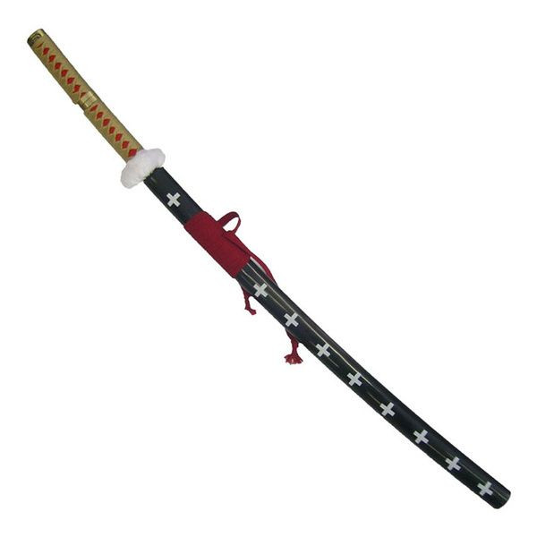 Katana Non Affilata One Piece Kikoku Nera e Rossa L Altri - ZS521RDL