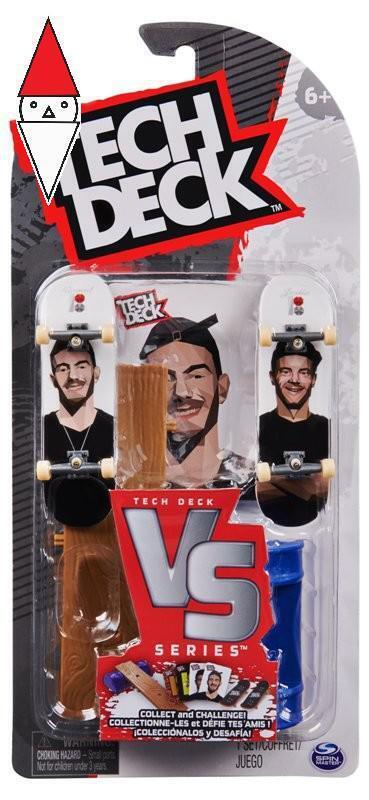 ACTION FIGURE SPIN-MASTER TECH DECK PACK VERSUS 2 FINGER SKATE ASSORTITO