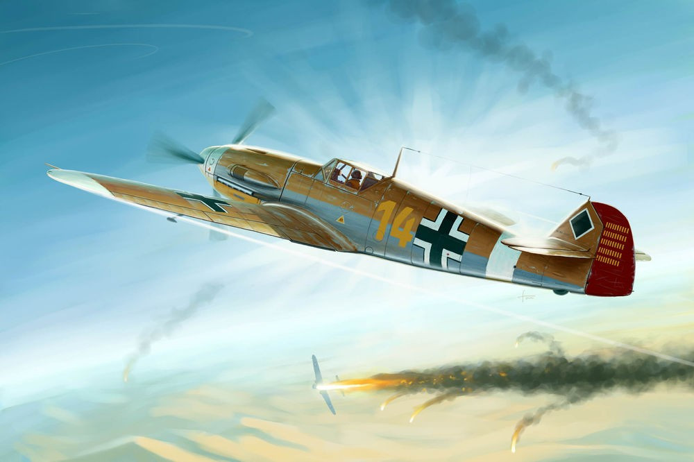 TROMPETER 02293 MAQUETTE MESSERSCHMITT BF109F-4/TROP 1/32