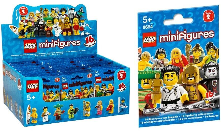 LEGO 8684 - 20x Bustine / Boosters Minifigures SERIE 2 SERIES