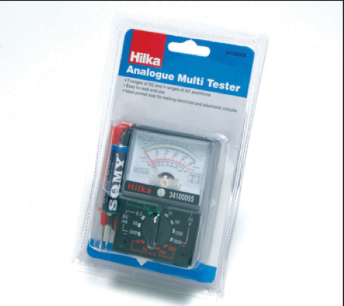 Hilka 34100055 - Analogico Multi Tester Per Elettrico Circuito Test - T48
