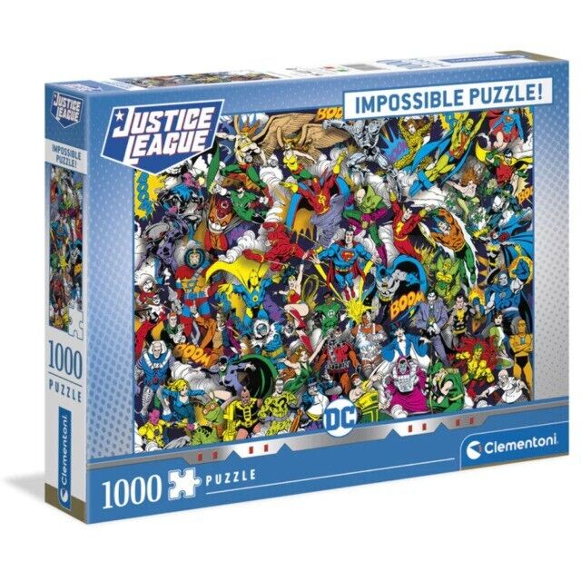 CLEMENTONI PUZZLE 1000 PEZZI IMPOSSIBLE JUSTICE LEAGUE 39599