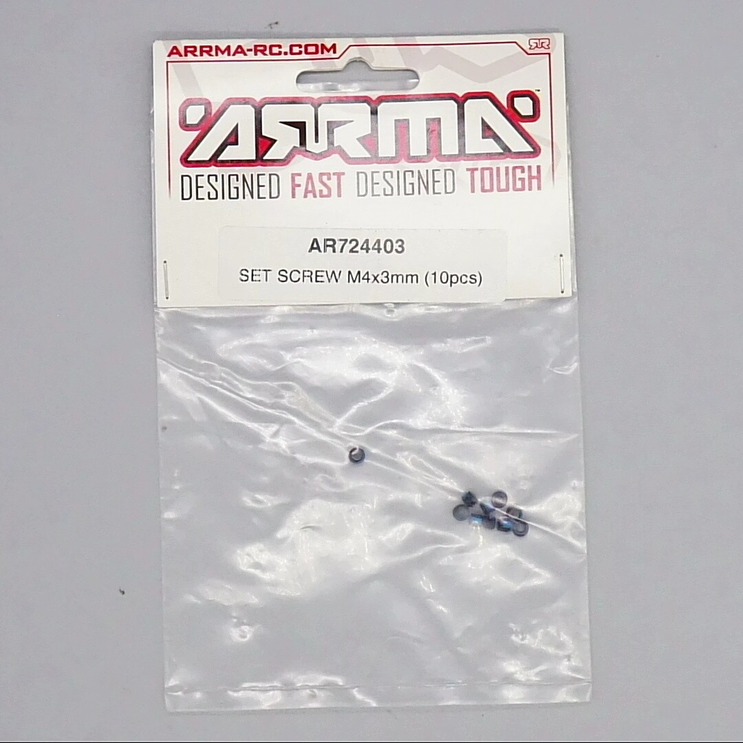 Arrma Set Screw (10) (4x3mm) [ARA724403]