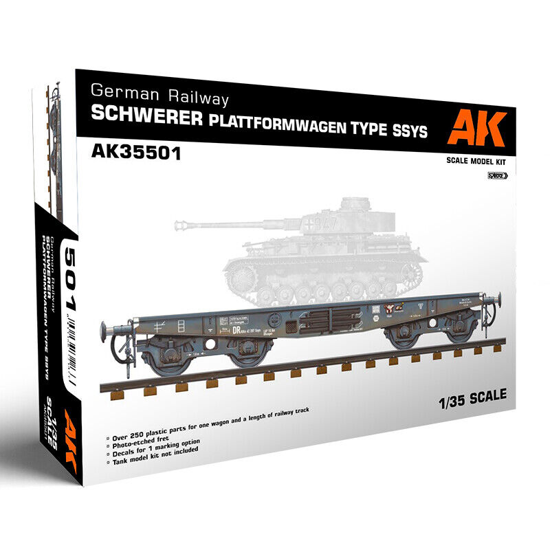German Railway Schwerer Plattformwagen Tyme SSYS 1:35 Plastic Model Kit
