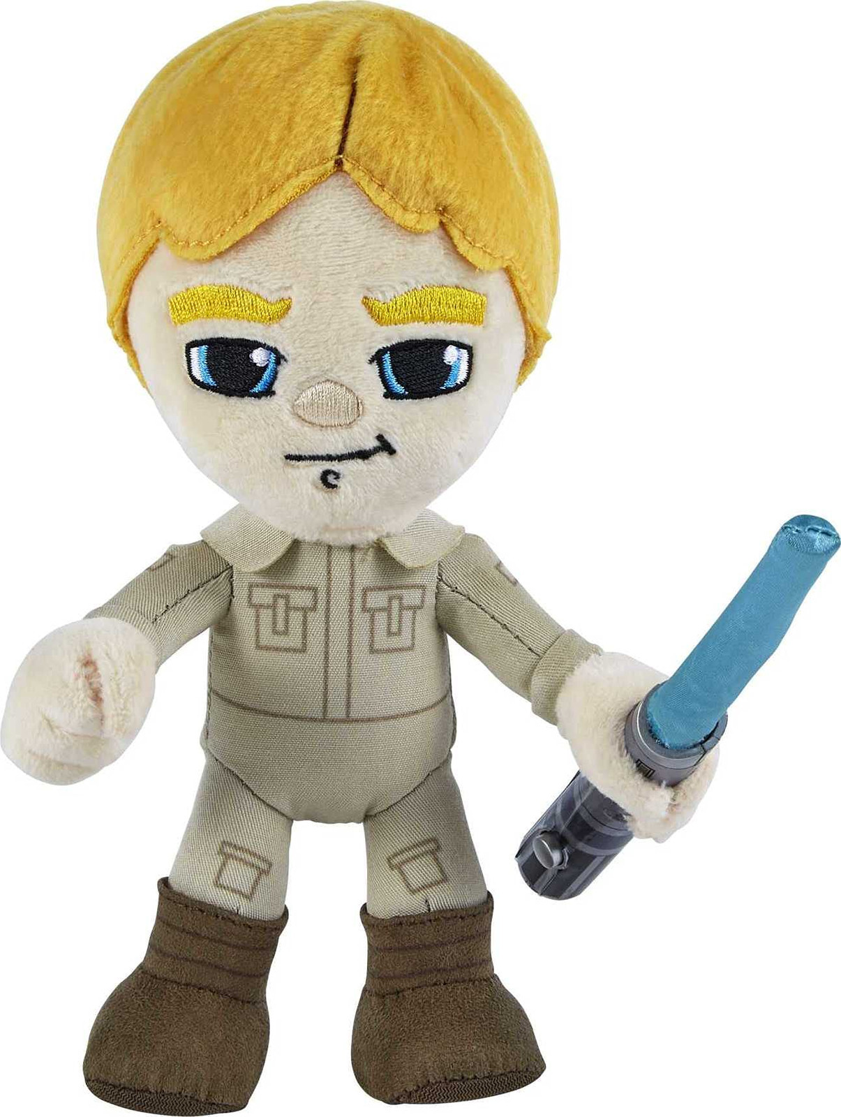 Star Wars Plush 8-Inch Luke Skywalker with Light Up Lightsaber, Soft Toy Collect